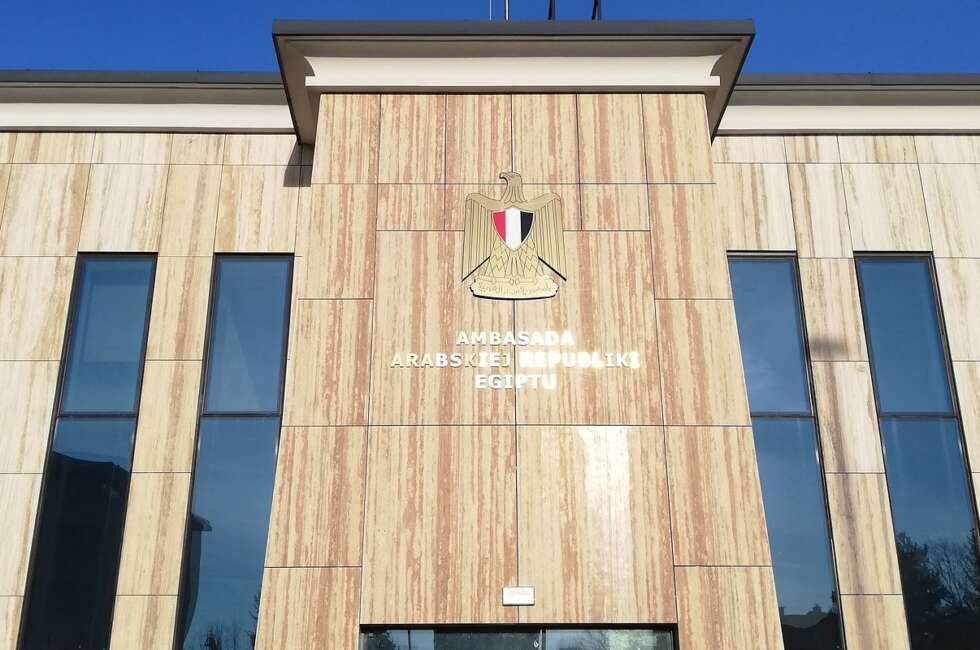 Ostatnie prace wykończeniowe na budowie Ambasady Egiptu
