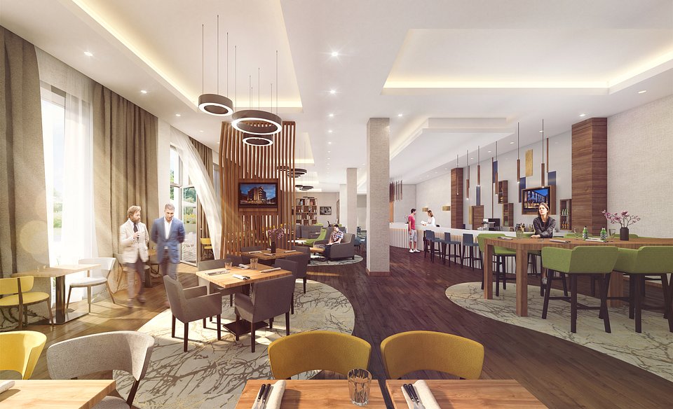 Wizualizacja wnętrz hotelu fot. ANTCZAK Investments