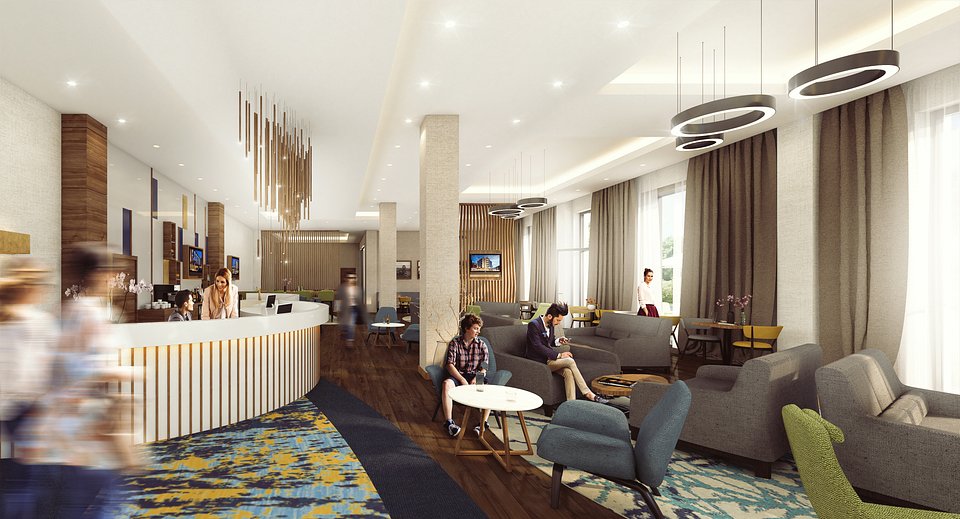 Wizualizacja wnętrz hotelu fot. ANTCZAK Investments