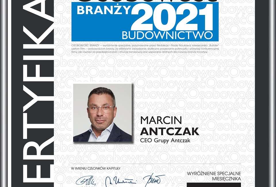 Grupa Antczak z tytułem Budowlanej Firmy Roku