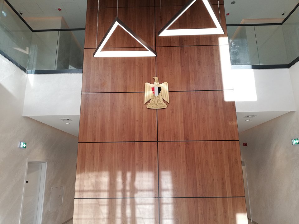 Ostatnie prace wykończeniowe na budowie Ambasady Egiptu